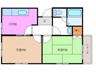 津新町駅 徒歩13分 2階の物件間取画像